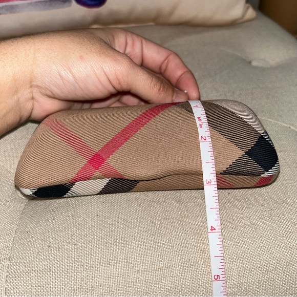 Burberry Classic Nova Check Plaid Hinged Sunglasses Case  Gold Foil Logo - Picture 9 of 9